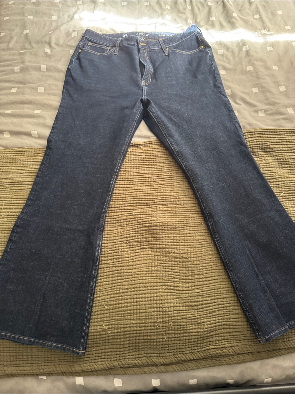 J. Crew Dark Blue Flare Jeans